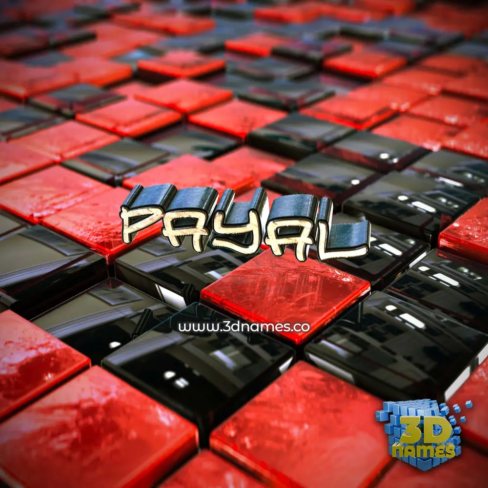 payal in Red Checkered style - 3D name wallpaper payal in Red Checkered style - 3D name wallpaper