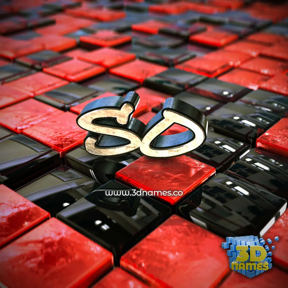 so in Red Checkered style - 3D name wallpaper so in Red Checkered style - 3D name wallpaper