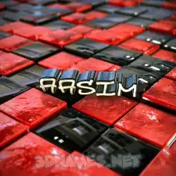 aasim in Red Checkered style - 3D name wallpaper