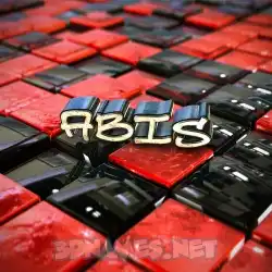 abis in Red Checkered style - 3D name wallpaper