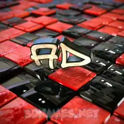 ad in Red Checkered style - 3D name wallpaper