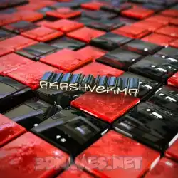 akashverma in Red Checkered style - 3D name wallpaper