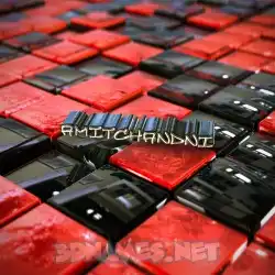 amitchandni in Red Checkered style - 3D name wallpaper