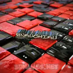 ankuchiku in Red Checkered style - 3D name wallpaper