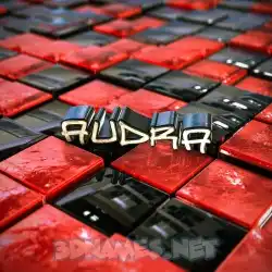 audra in Red Checkered style - 3D name wallpaper