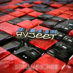 avjeet in Red Checkered style - 3D name wallpaper