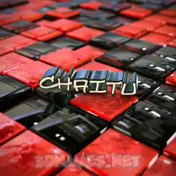 chaitu in Red Checkered style - 3D name wallpaper