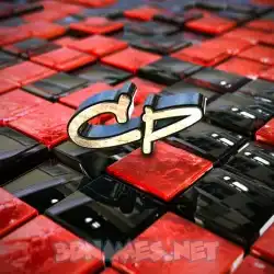 cp in Red Checkered style - 3D name wallpaper