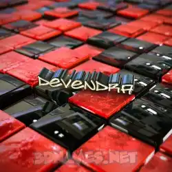 devendra in Red Checkered style - 3D name wallpaper