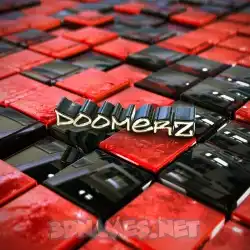 doomerz in Red Checkered style - 3D name wallpaper