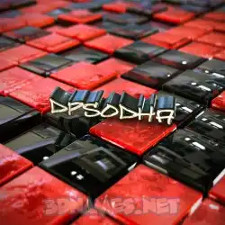 dpsodha in Red Checkered style - 3D name wallpaper