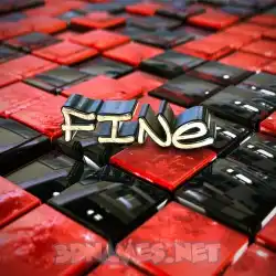 fine in Red Checkered style - 3D name wallpaper