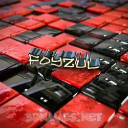 foyzul in Red Checkered style - 3D name wallpaper