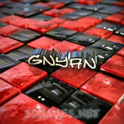 gnyan in Red Checkered style - 3D name wallpaper