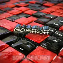 goraya in Red Checkered style - 3D name wallpaper