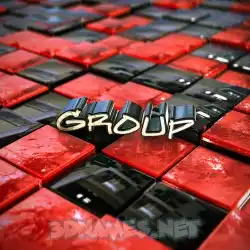 group in Red Checkered style - 3D name wallpaper