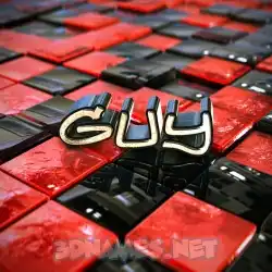 guy in Red Checkered style - 3D name wallpaper