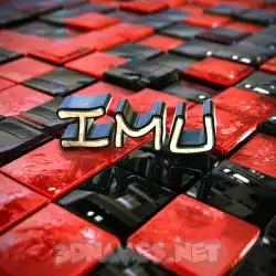 imu in Red Checkered style - 3D name wallpaper