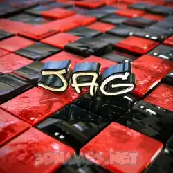 jag in Red Checkered style - 3D name wallpaper