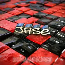 jase in Red Checkered style - 3D name wallpaper