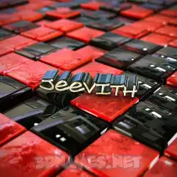jeevith in Red Checkered style - 3D name wallpaper