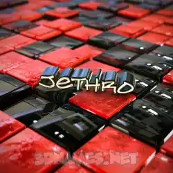 jethro in Red Checkered style - 3D name wallpaper