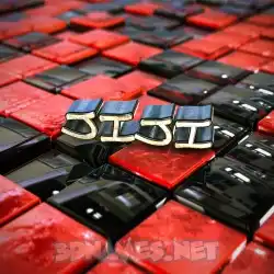 jiji in Red Checkered style - 3D name wallpaper