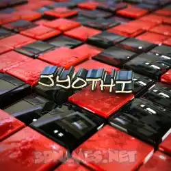 jyothi in Red Checkered style - 3D name wallpaper