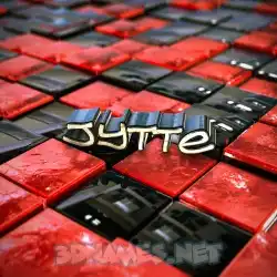 jytte in Red Checkered style - 3D name wallpaper