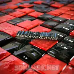kegomoditswe in Red Checkered style - 3D name wallpaper
