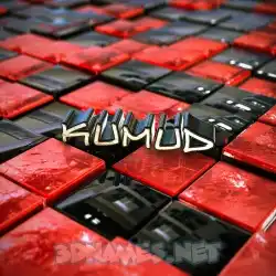 kumud in Red Checkered style - 3D name wallpaper