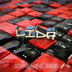 lida in Red Checkered style - 3D name wallpaper