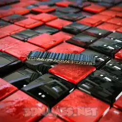 lifeexpressofficial in Red Checkered style - 3D name wallpaper