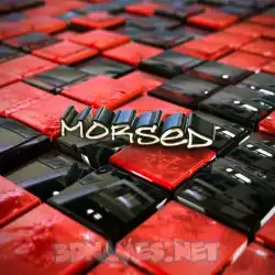 morsed in Red Checkered style - 3D name wallpaper