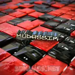 mudassir in Red Checkered style - 3D name wallpaper