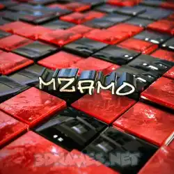 mzamo in Red Checkered style - 3D name wallpaper