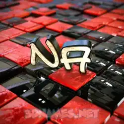 na in Red Checkered style - 3D name wallpaper