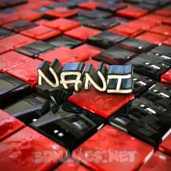 nani in Red Checkered style - 3D name wallpaper