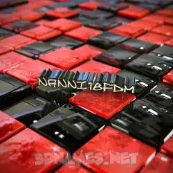 nanni18fdm in Red Checkered style - 3D name wallpaper