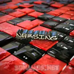 narsing in Red Checkered style - 3D name wallpaper