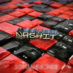 nashit in Red Checkered style - 3D name wallpaper