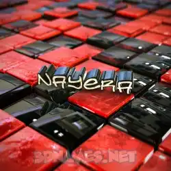 nayera in Red Checkered style - 3D name wallpaper