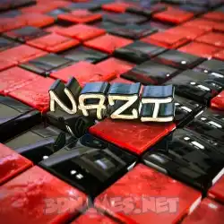 nazi in Red Checkered style - 3D name wallpaper