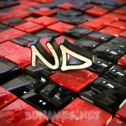 nd in Red Checkered style - 3D name wallpaper