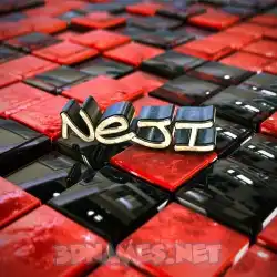 neji in Red Checkered style - 3D name wallpaper