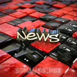 news in Red Checkered style - 3D name wallpaper
