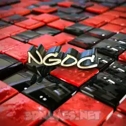 ngoc in Red Checkered style - 3D name wallpaper