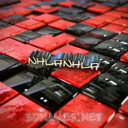 nhlanhla in Red Checkered style - 3D name wallpaper