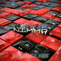 nimma in Red Checkered style - 3D name wallpaper