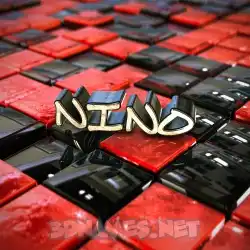 nino in Red Checkered style - 3D name wallpaper